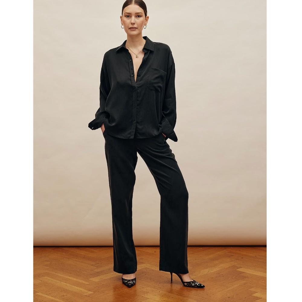 DJERF AVENUE On The Go Pants in Ash Black - L/ Tall